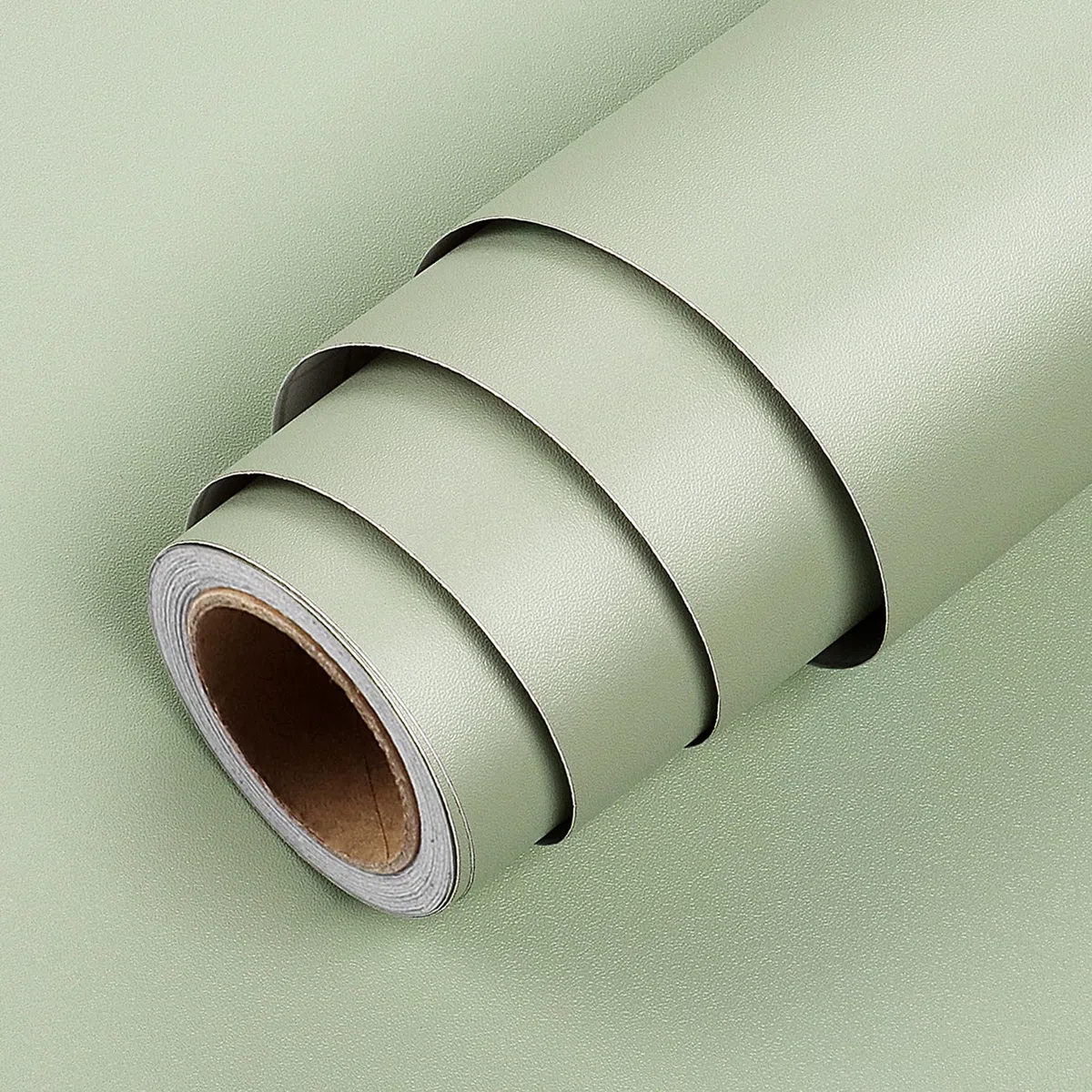 LACHEERY Carta da Parati Verde Autoadesiva Tappezzeria Adesiva Muro Camera da Letto 40cm x 200cm Carta da Parati Adesiva Muro Verde Vinile Impermeabile Decorazione Adesivi per Soggiorno Armadio
