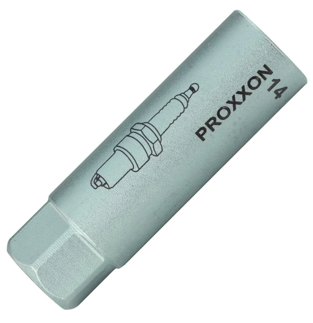 PROXXON 2223553 - Vaso bujía 3/8" 14 mm hex y bi-hex