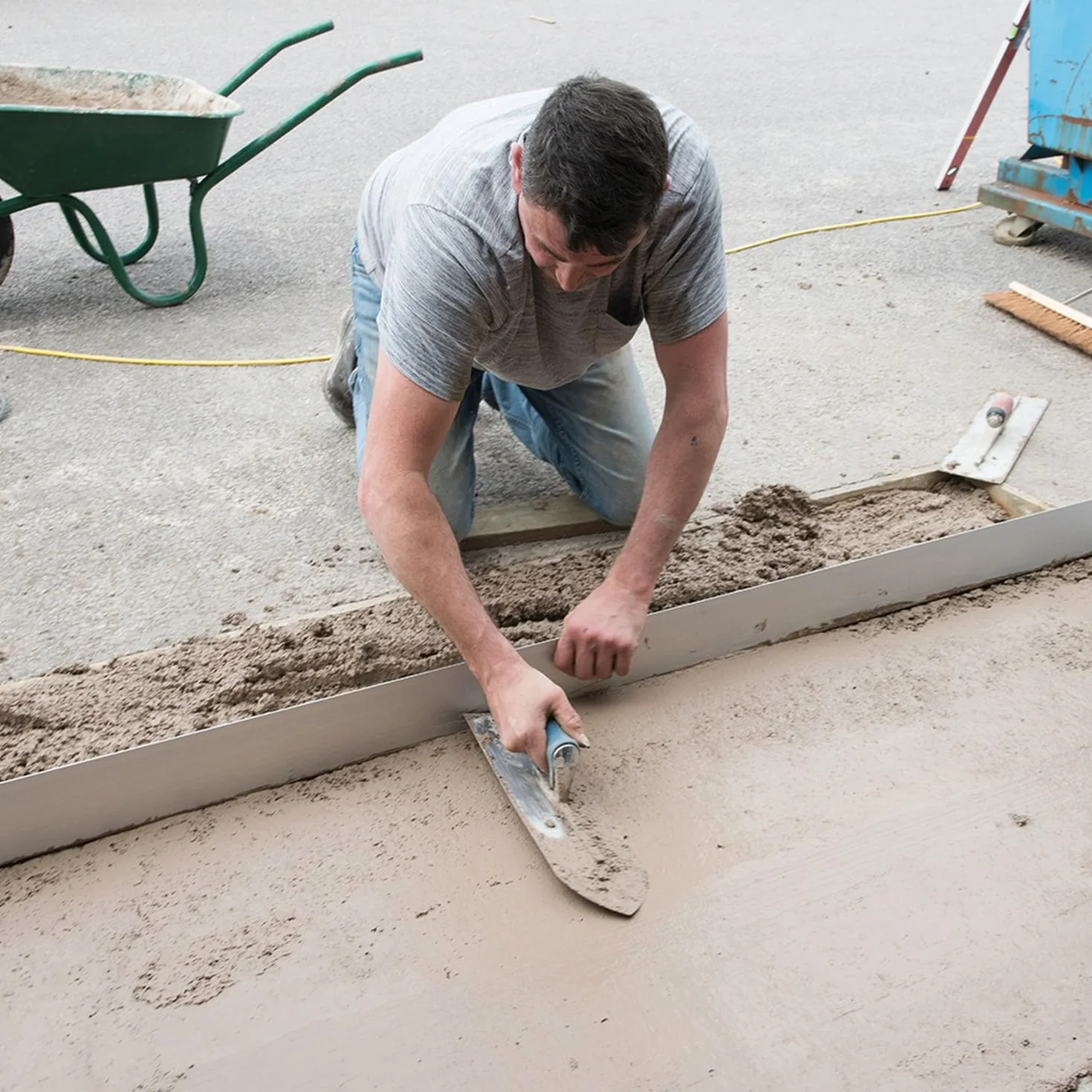 Silverline Cazzuola per pavimenti con impugnatura morbida, 400 x 115 mm (651591)