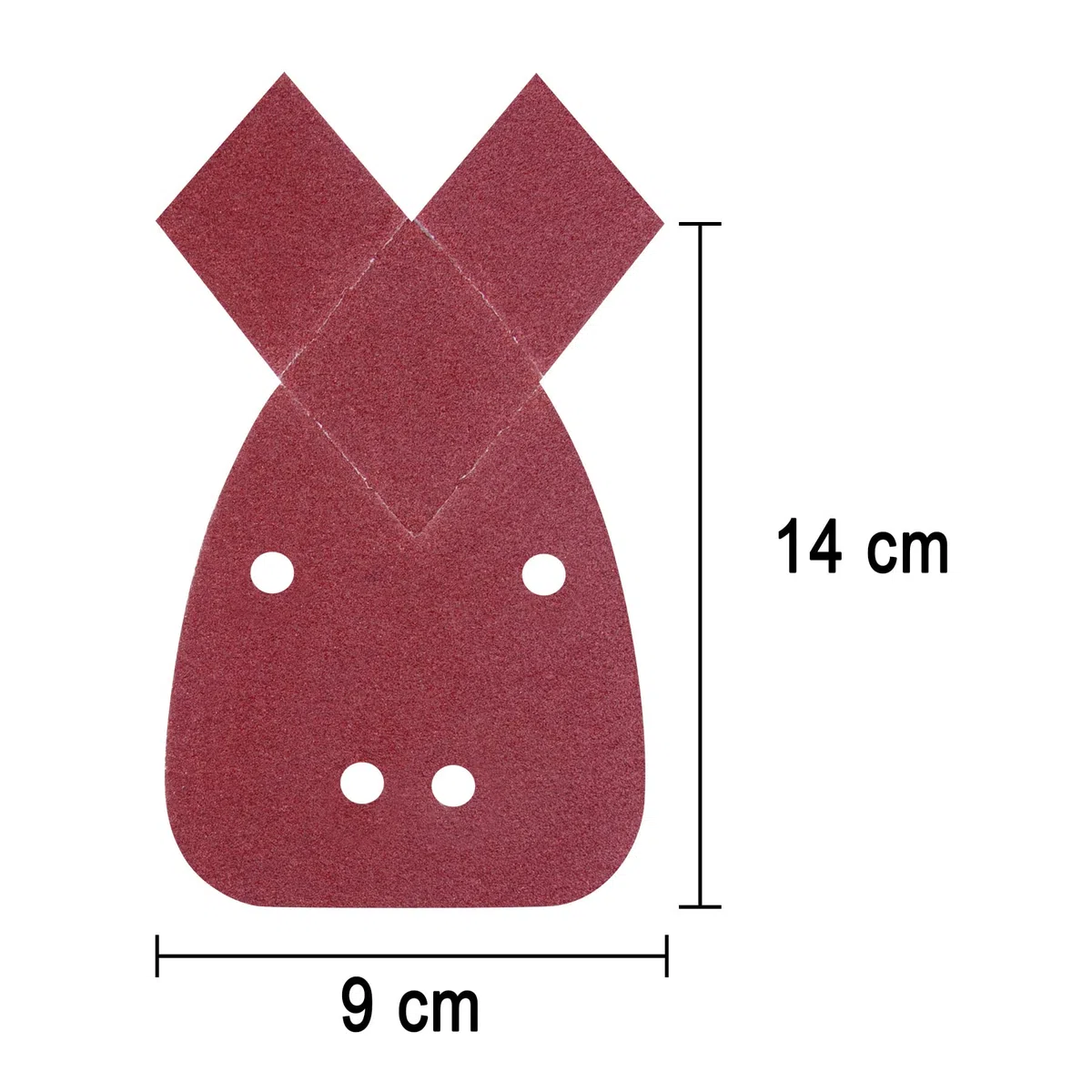 SIQUK 20 Pezzi Fogli Abrasivi Carta Vetrata Mouse Triangoli Abrasivi Grana 80 Carta Abrasiva per Levigatrice Mouse Black Decker Detail Palm