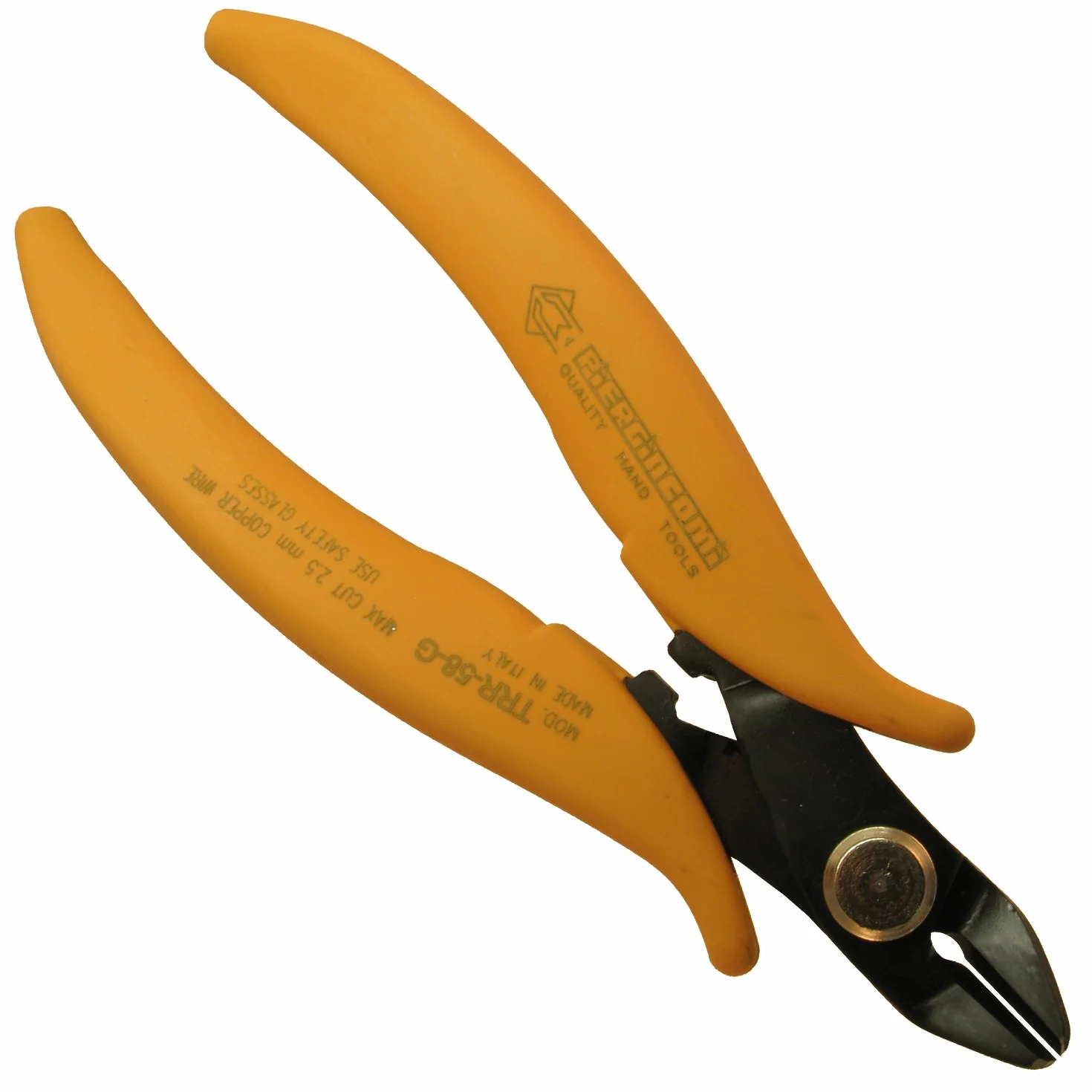 Piergiacomi - TRR58G Utensile dal Taglio Raso Molto Robusto da 160mm - Testa maxi - Taglienti da 14 mm Inclinati a 27° per Rame o Altri Materiali Duttili - Fino a Ø2.59mm - Arancione - Made in Italy