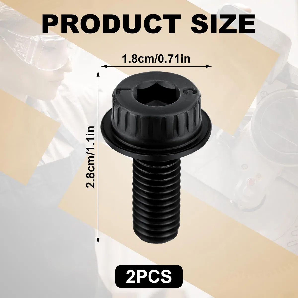 2pz Bulloni per Lame per Seghe Troncatrici, N600011 Bullone di Ricambio per Lame per Seghe Troncatrici Accessori Compatibili con Dewalt Serie di Modelli di Seghe Troncatrici