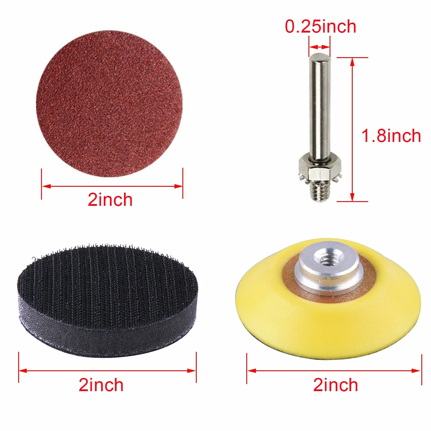 SIQUK 300 Pezzi Dischi Abrasivi 50mm Dischi Di Carta Abrasiva Grana 80 180 240 320 400 600 800 1000 2000 3000