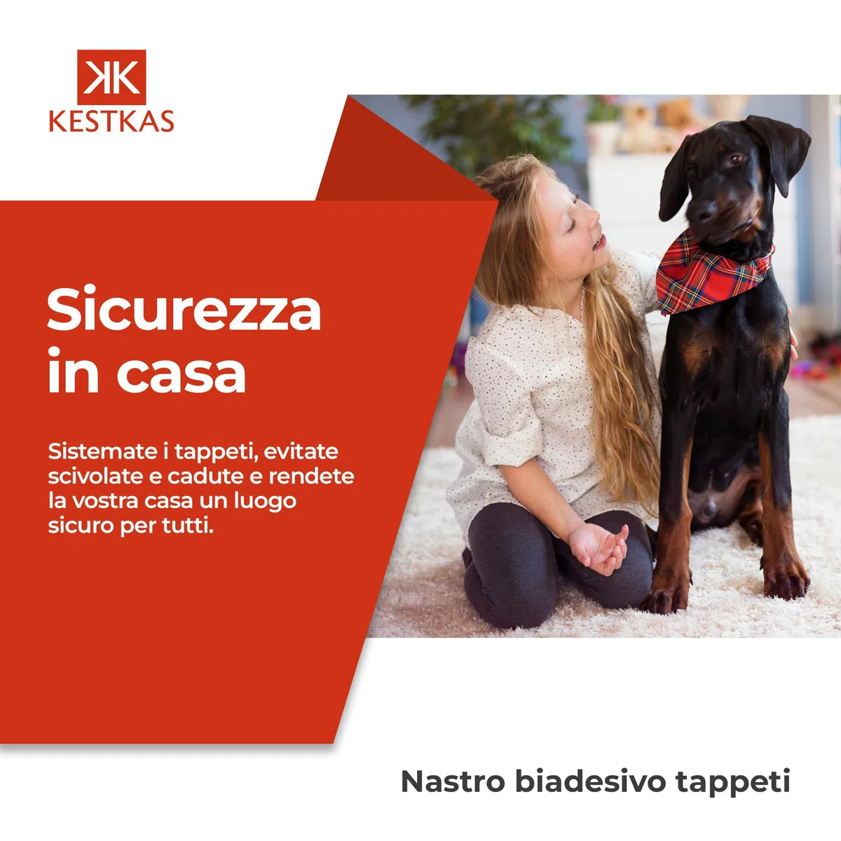 Nastro Biadesivo Extra forte Originale per Tappeti, erba sintetica 48mmFissaggio Garantito su qualsiasi superficie - per fissare quasi tutto nella vostra casa - moquette (1, Giallo)