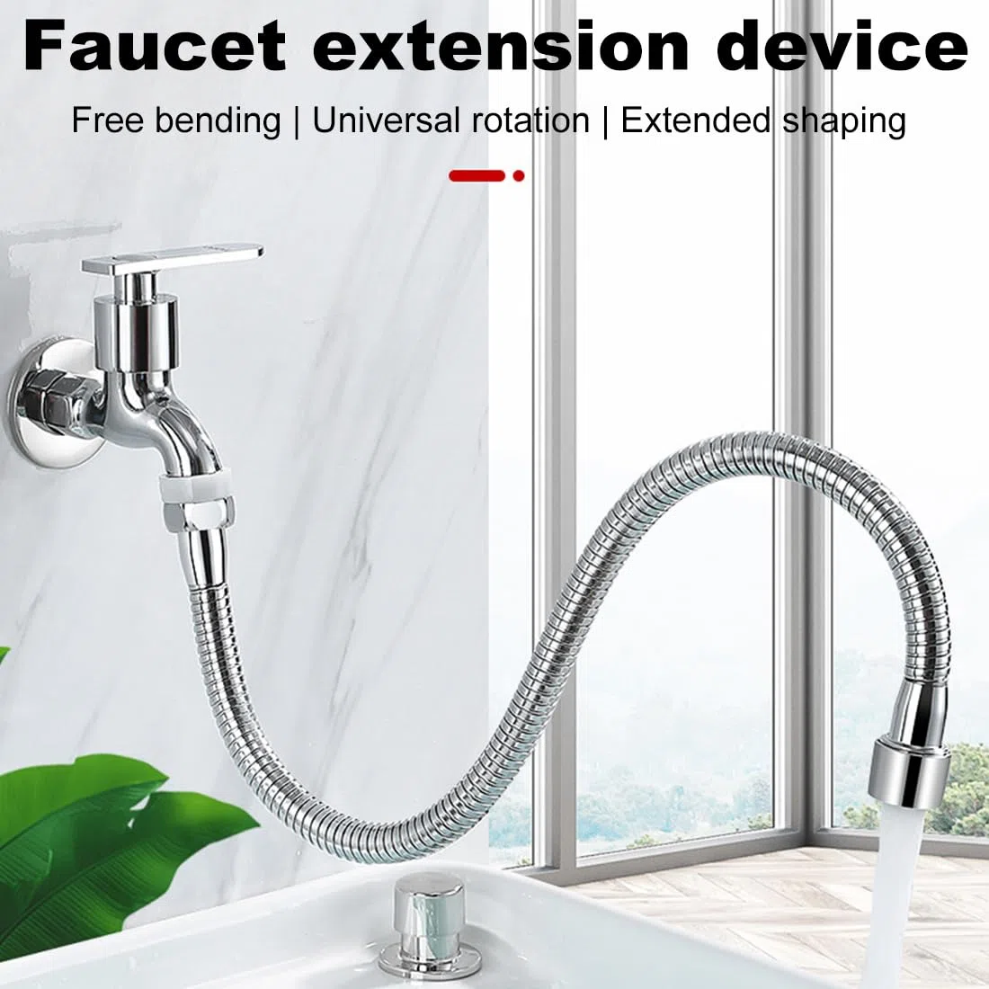 1 PezzoRubinetto Prolunga 20cm Girevole, Tubo in Acciaio Inossidabile per Lavello Cucina e Bagno