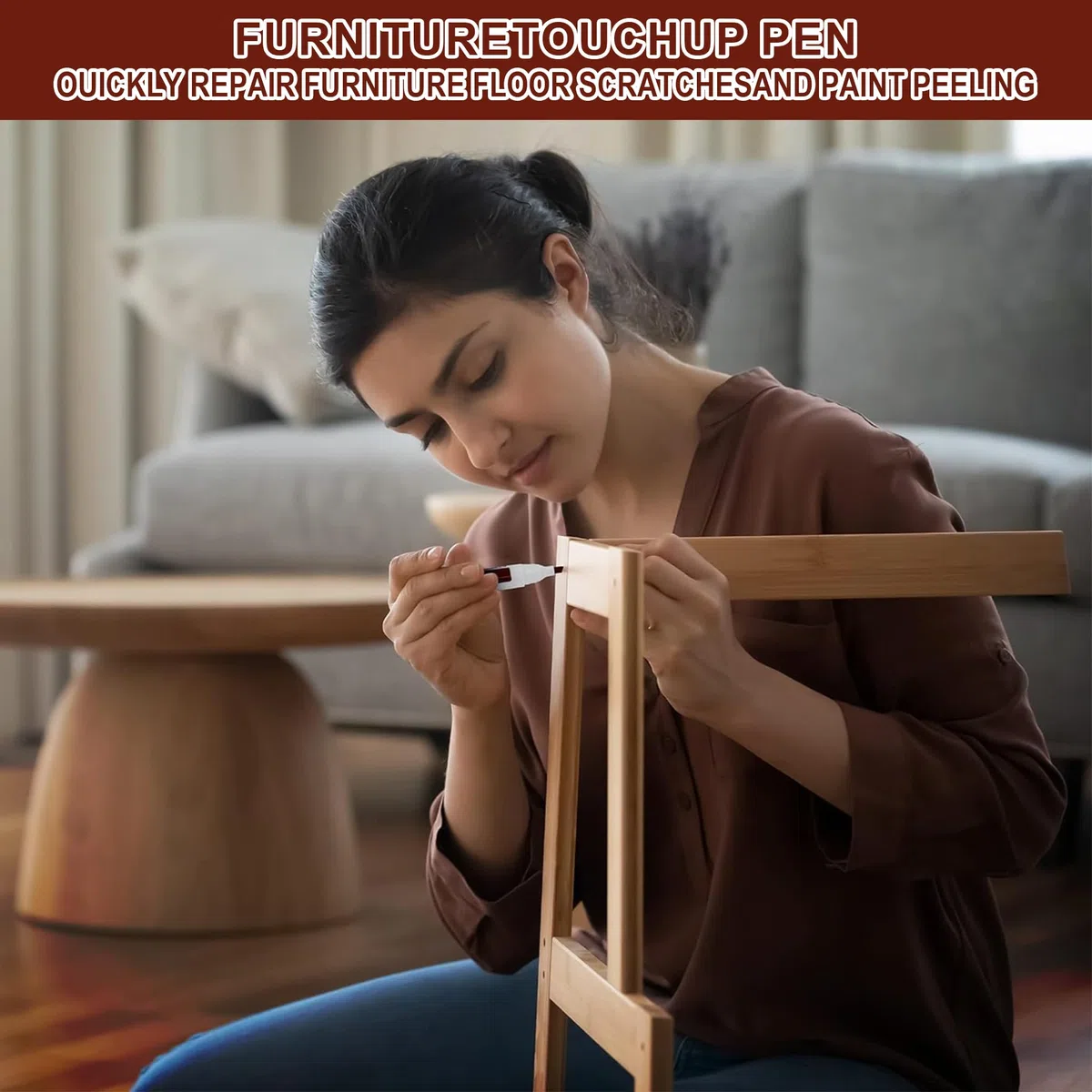 Kit di 10 matite Cera per Riparare Graffi e Macchie sul Legno. Include Colori Legno e tonalità Neutre. Ideale per Pavimenti, mobili e tavoli.