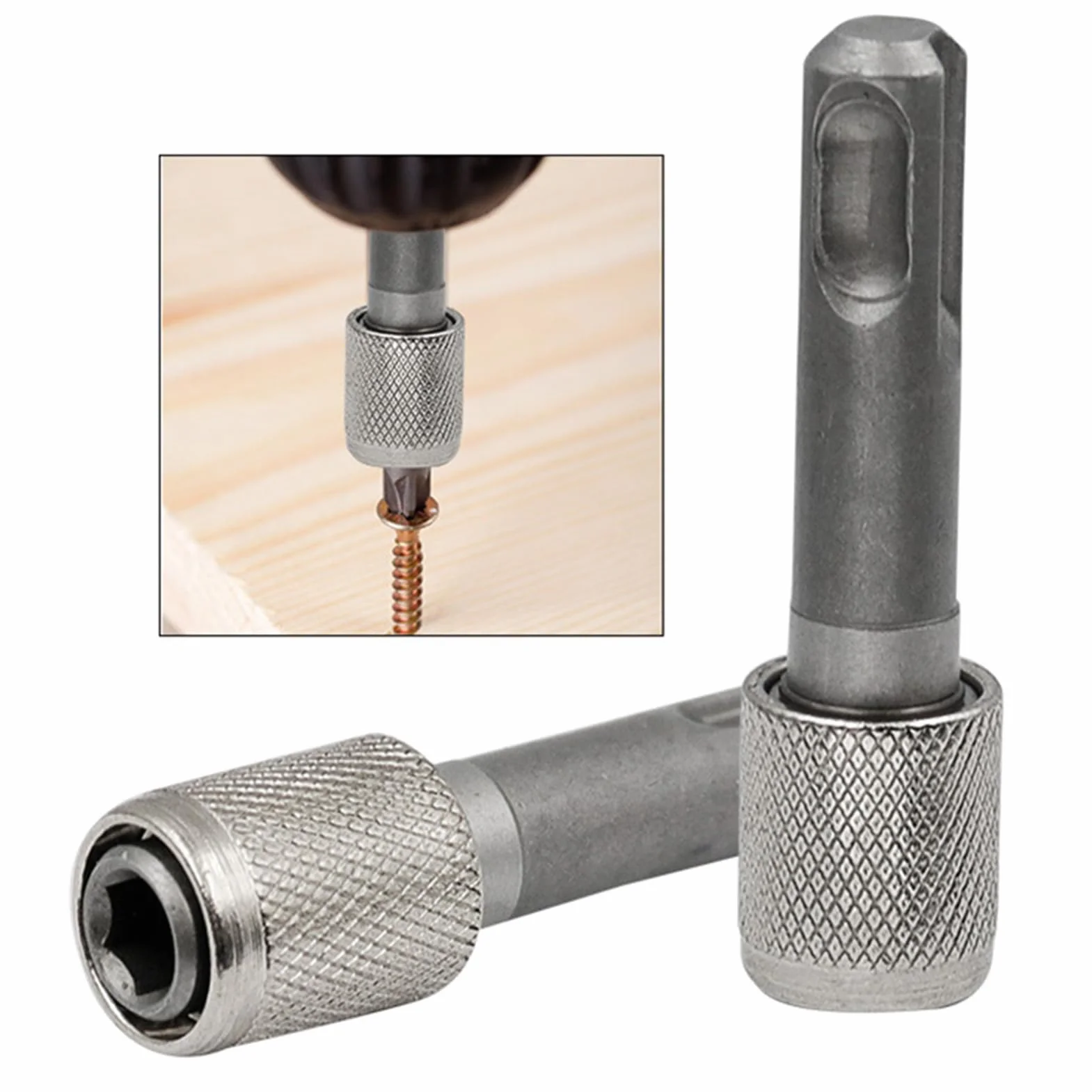 2 Pezzi SDS Plus Adattatore portapunte 6,35mm (1/4'') Sds Plus Adattatore per Presa in Acciaio Accessori per avvitatori elettrici per trapani a percussione