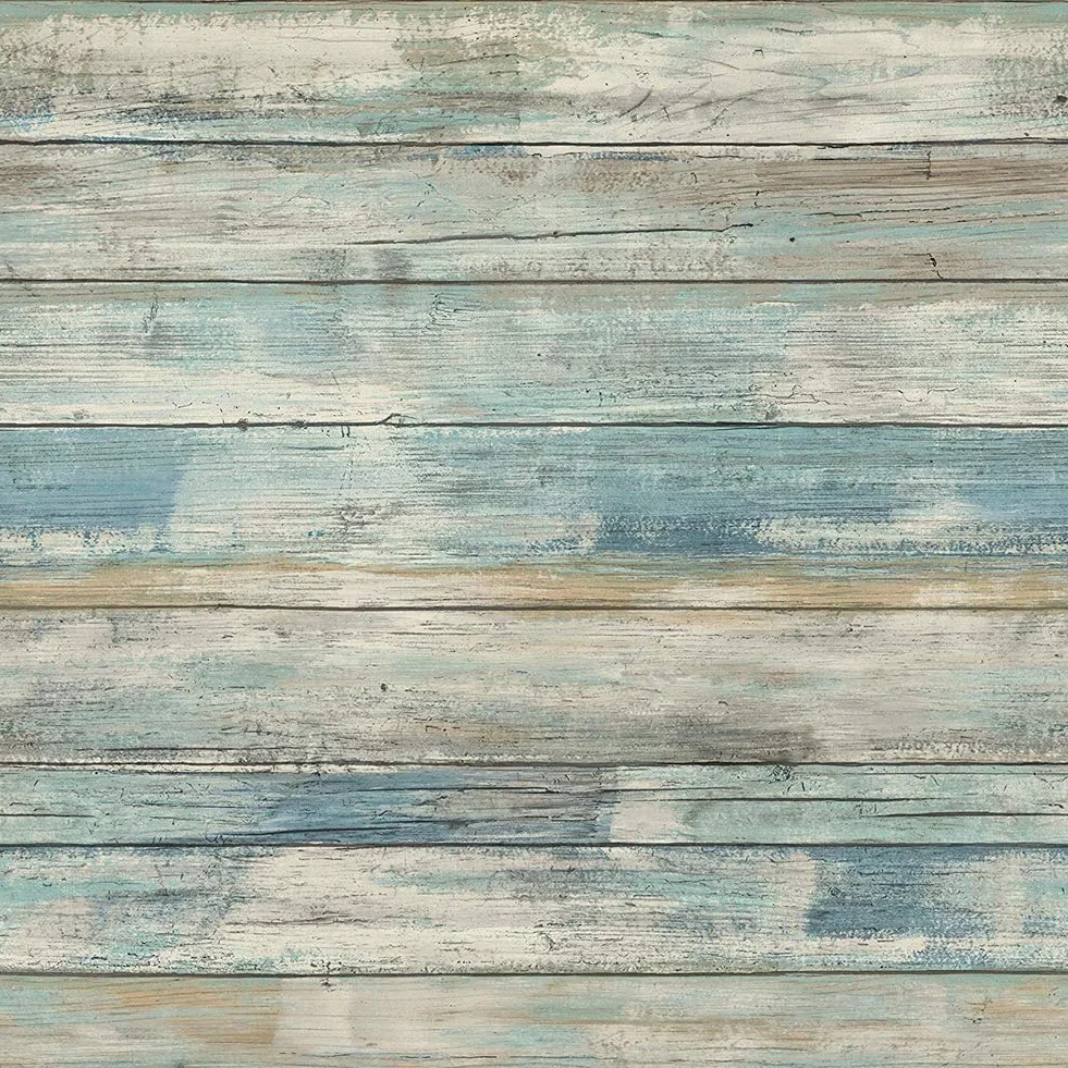 Hode Pellicola Adesiva per Mobili Blu 30x300cm, Carta da Parati Adesiva Muro Legno, Carta per Mobili Effetto Legno, Rotolo per Muro Porte Cassetti Scrivania Vinile Impermeabile