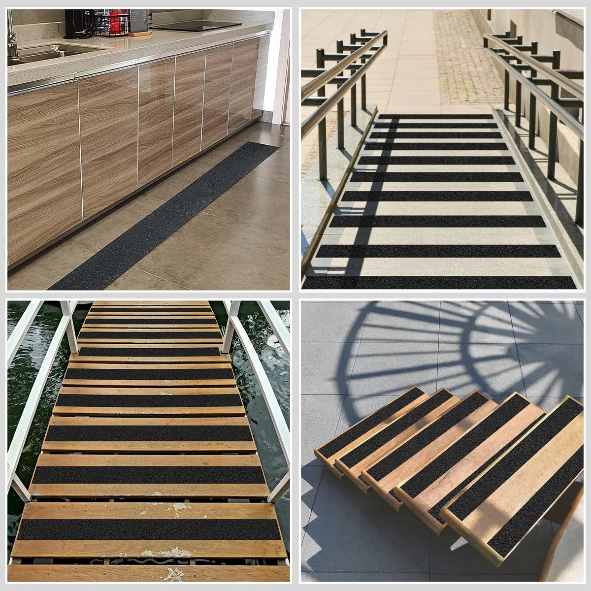 Nastro Antiscivolo 5 cm x 5 m – Nastro Adesivo Forte per Gradini, Scale e Pavimenti Interni/Esterni