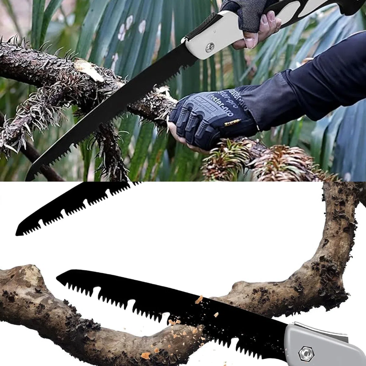 Sega a mano pieghevole,Oak Seghetto Potatura,Sega Pieghevole,Professionale Sega a Mano Pieghevole,Premium Sega da Potatura,per potatura di alberi, campeggio, giardinaggio, caccia, taglio legno