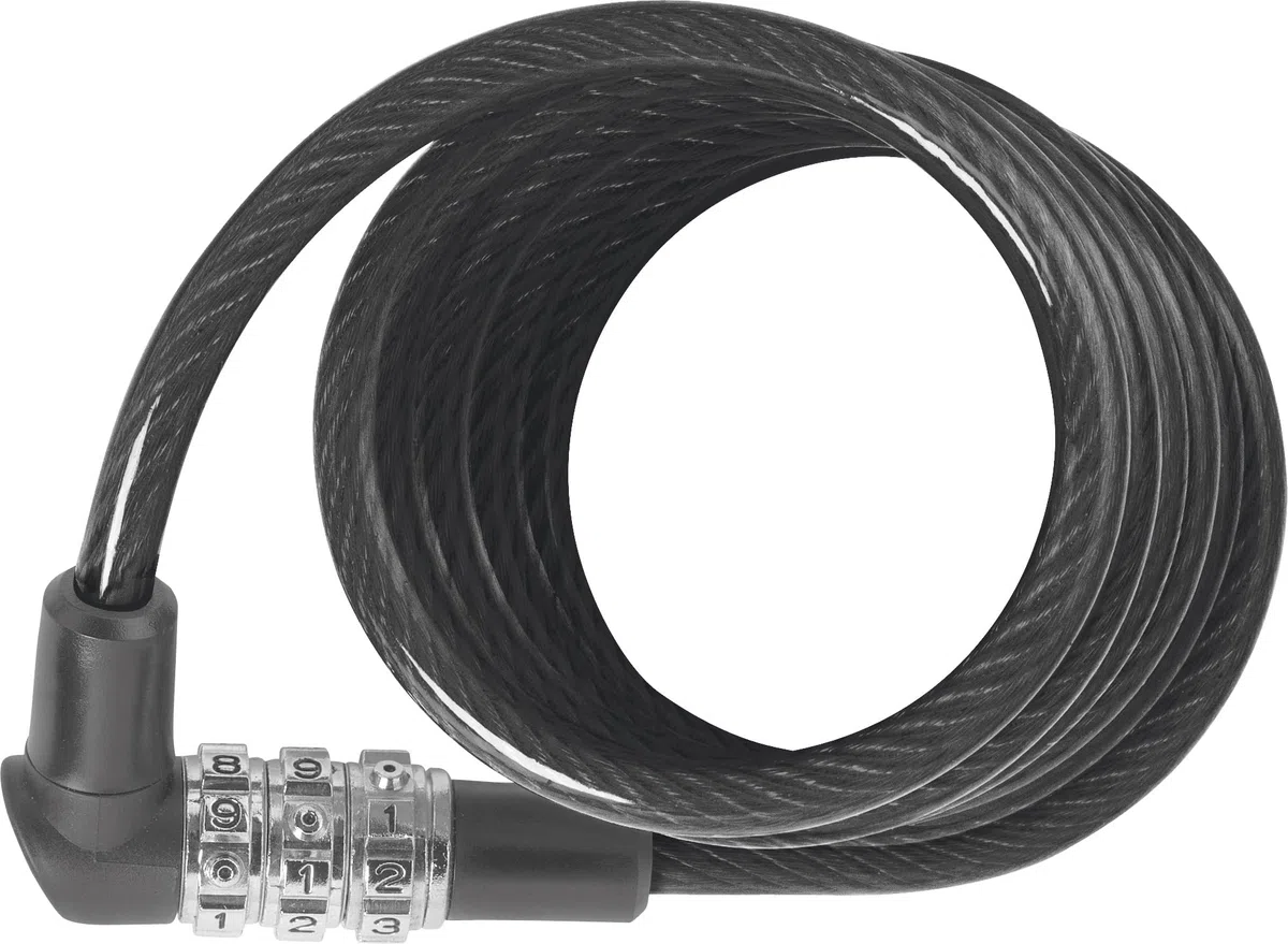 ABUS Serratura a spirale 3506C - Serratura a combinazione flessibile di 6 mm di spessore - Livello di sicurezza 1