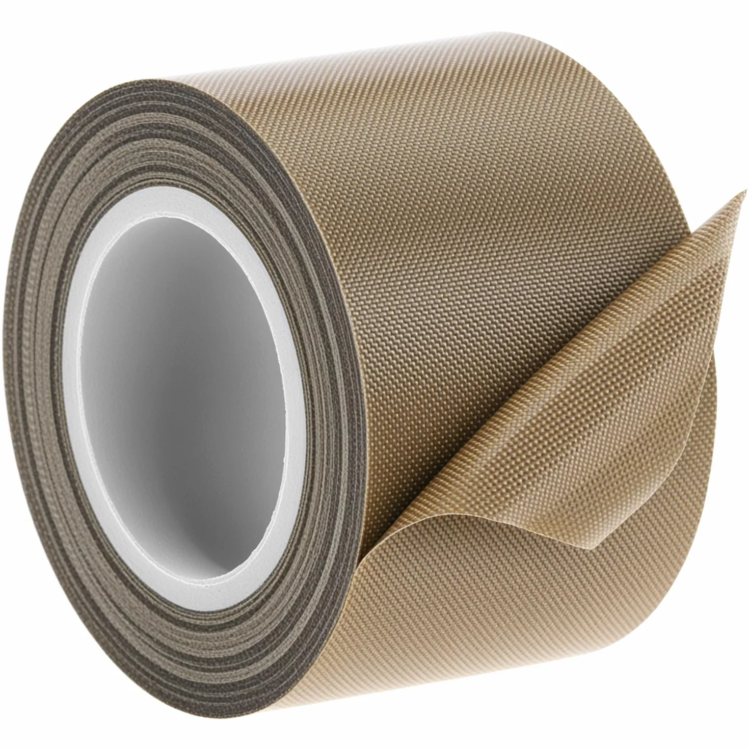 QWORK® Nastro in PTFE 40mm x 10m x 0,18mm – Nastro Adesivo Termoresistente fino a 300°C per Sigillatrice a Impulsi, Macchine Sottovuoto e Imballaggio – Nastro in PTFE Rinforzato in Fibra di Vetro