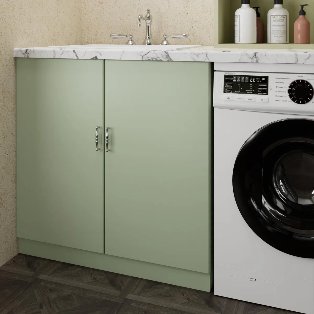 LACHEERY Carta da Parati Verde Autoadesiva Tappezzeria Adesiva Muro Camera da Letto 40cm x 200cm Carta da Parati Adesiva Muro Verde Vinile Impermeabile Decorazione Adesivi per Soggiorno Armadio