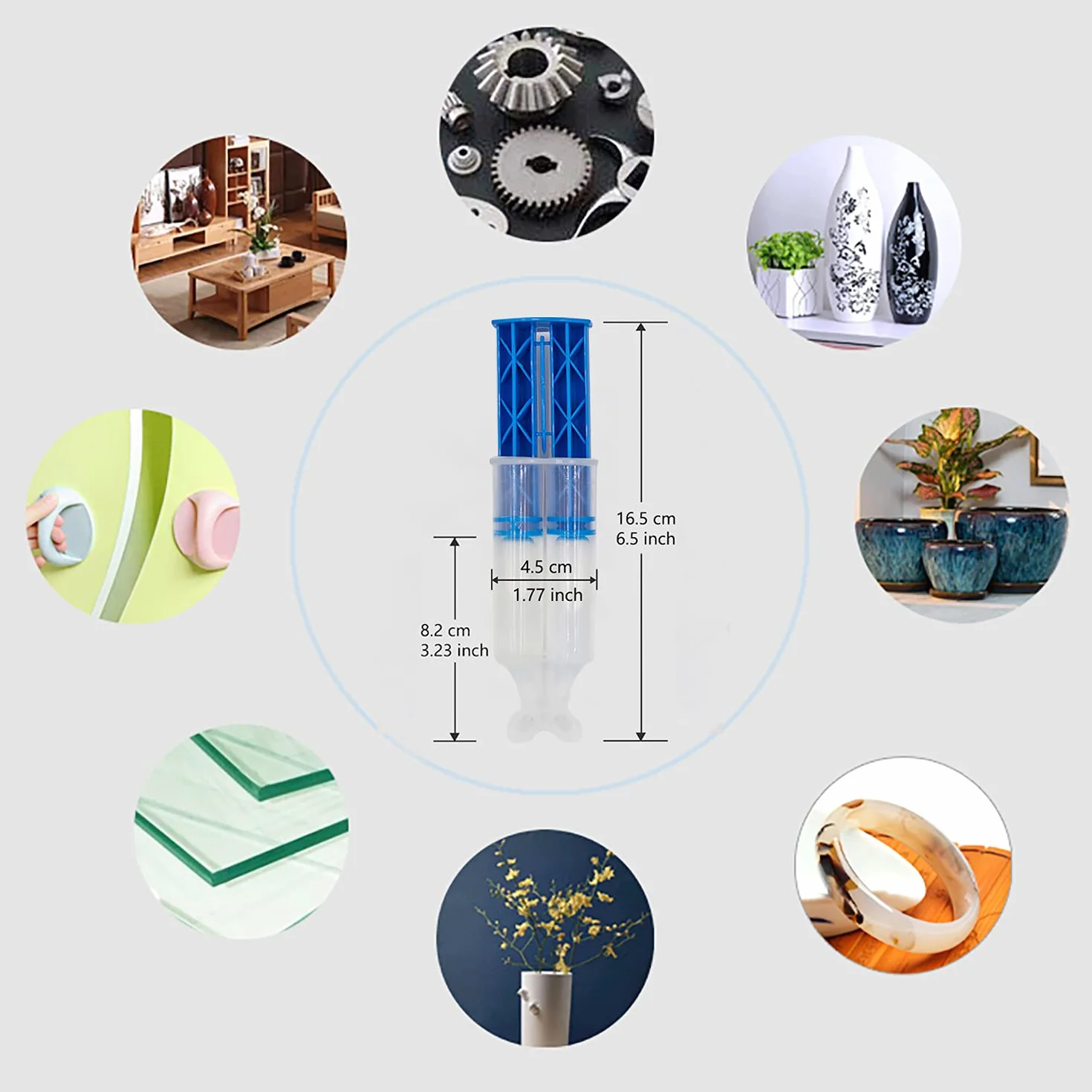 Colla Epossidica, XUDOAI 0,85 - Oncia Liquida Multiuso ad Alta Viscosità Resina Epossidica che Ripara Vetro di Riempimento, Ceramica, Plastica, ecc