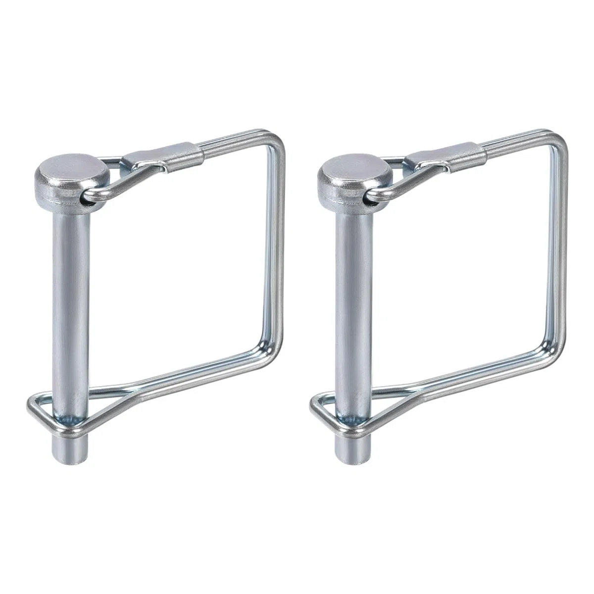 DTGN 5mm x 40mm (Dxl) Spina Bloccaggio Albero - 2 Pezzi - Ideale per Rimorchi Agricoli Prati - Perno Attacco per Rimorchio Quadrato Acciaio Al Carbonio - Tonalità Argento