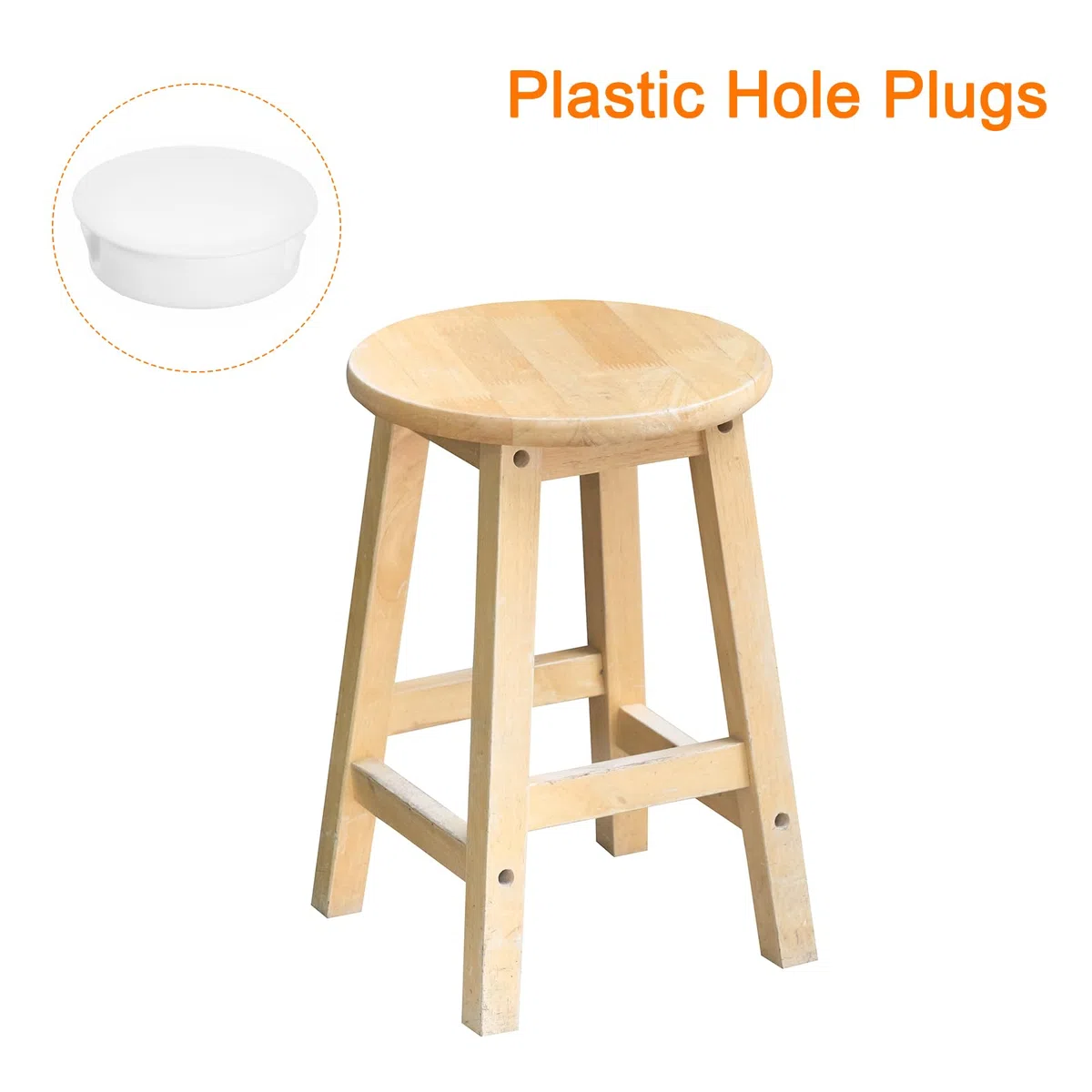 QUARKZMAN Tappi per Fori in Plastica 32mm/1,26", 16Pz Tappo di Copertura in Plastica Tipo a Incasso, Tondi, per Fissaggio Rapido, per Mobili, Inserti per Estremità Pannelli, Bianchi