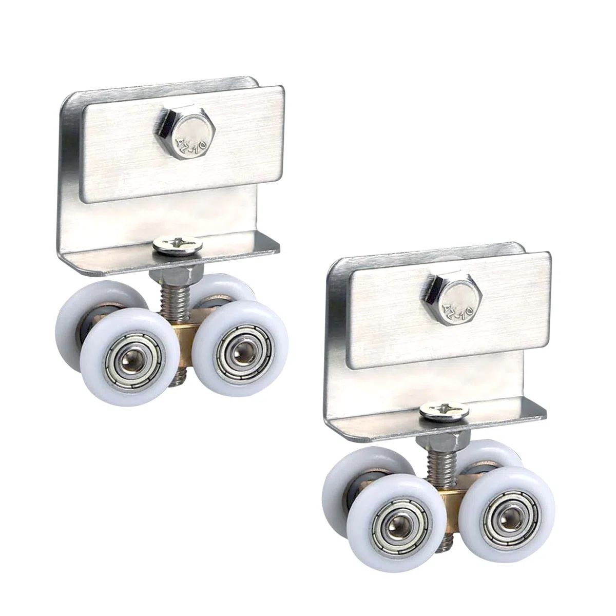Rulli Scorrevole Vetro Porta Doccia - Metallo Accessori Scorrevole Pista Per Porte Scorrevoli, Scorrevoli Cabine Doccia, Dispositivo Di Rotolamento Il Montaggio Docce, 2 Pezzi