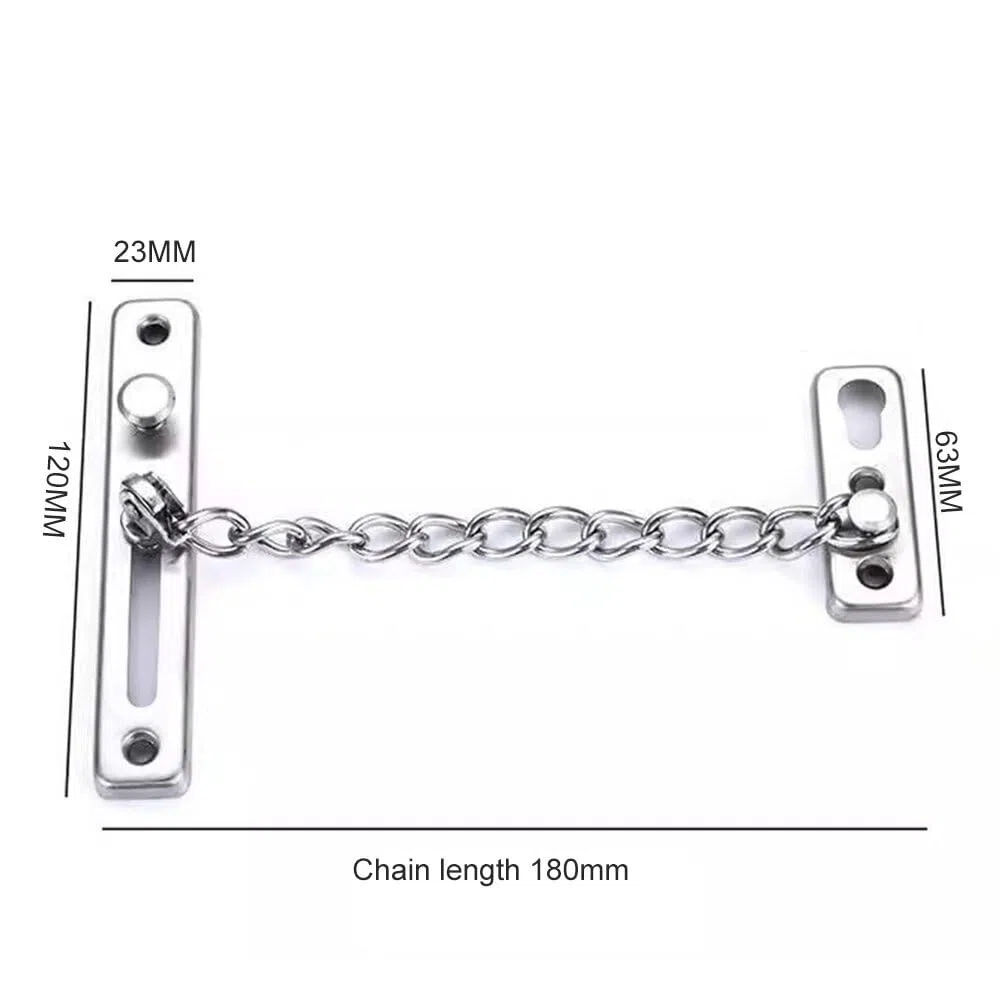 Catena di sicurezza per porta, in acciaio inox, per porte e finestre interne