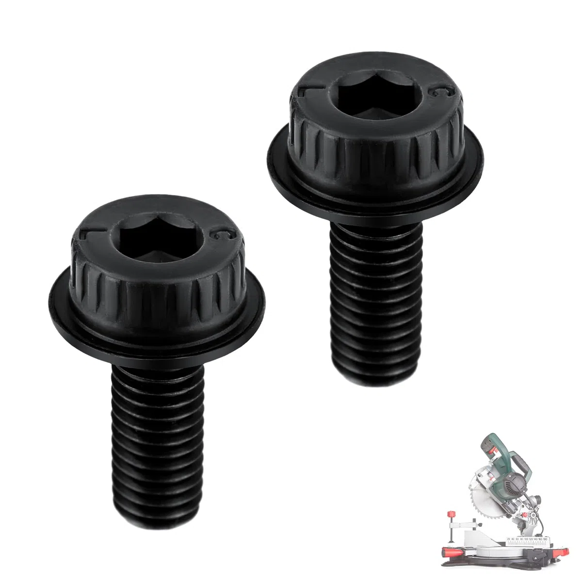 2pz Bulloni per Lame per Seghe Troncatrici, N600011 Bullone di Ricambio per Lame per Seghe Troncatrici Accessori Compatibili con Dewalt Serie di Modelli di Seghe Troncatrici