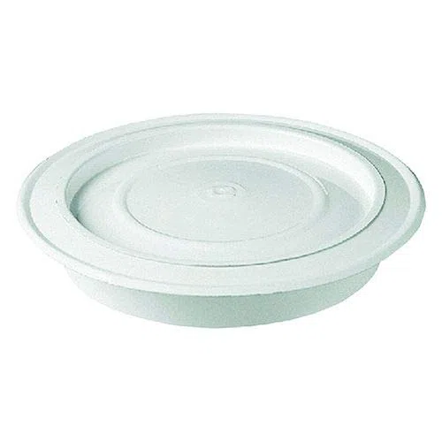 ROSONE VERNICIATO ø cm 14 - bianco