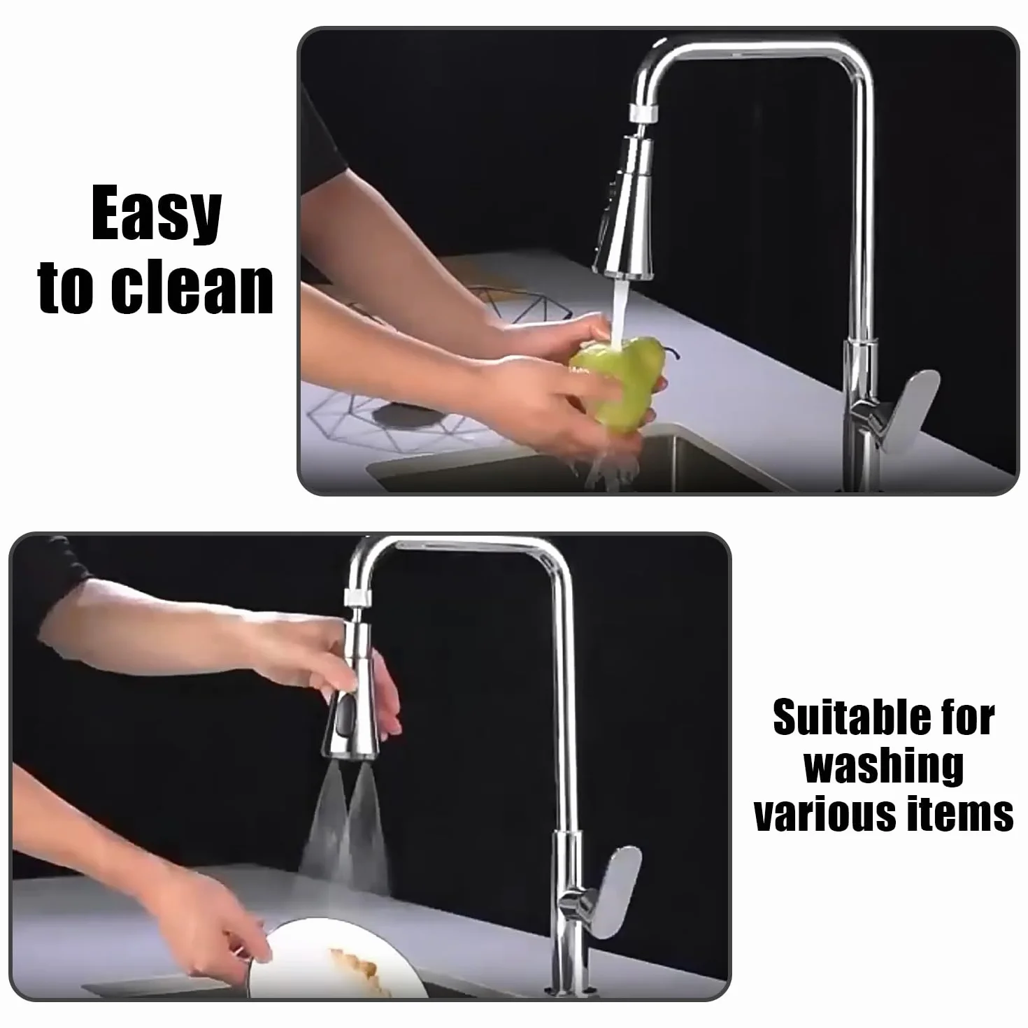 1 prolunga per rubinetto, con 1 set di adattatori, testa spruzzatore per rubinetto, adattatore per rubinetto, paraspruzzi per rubinetto, accessori per rubinetto, accessori rotanti, adatto per