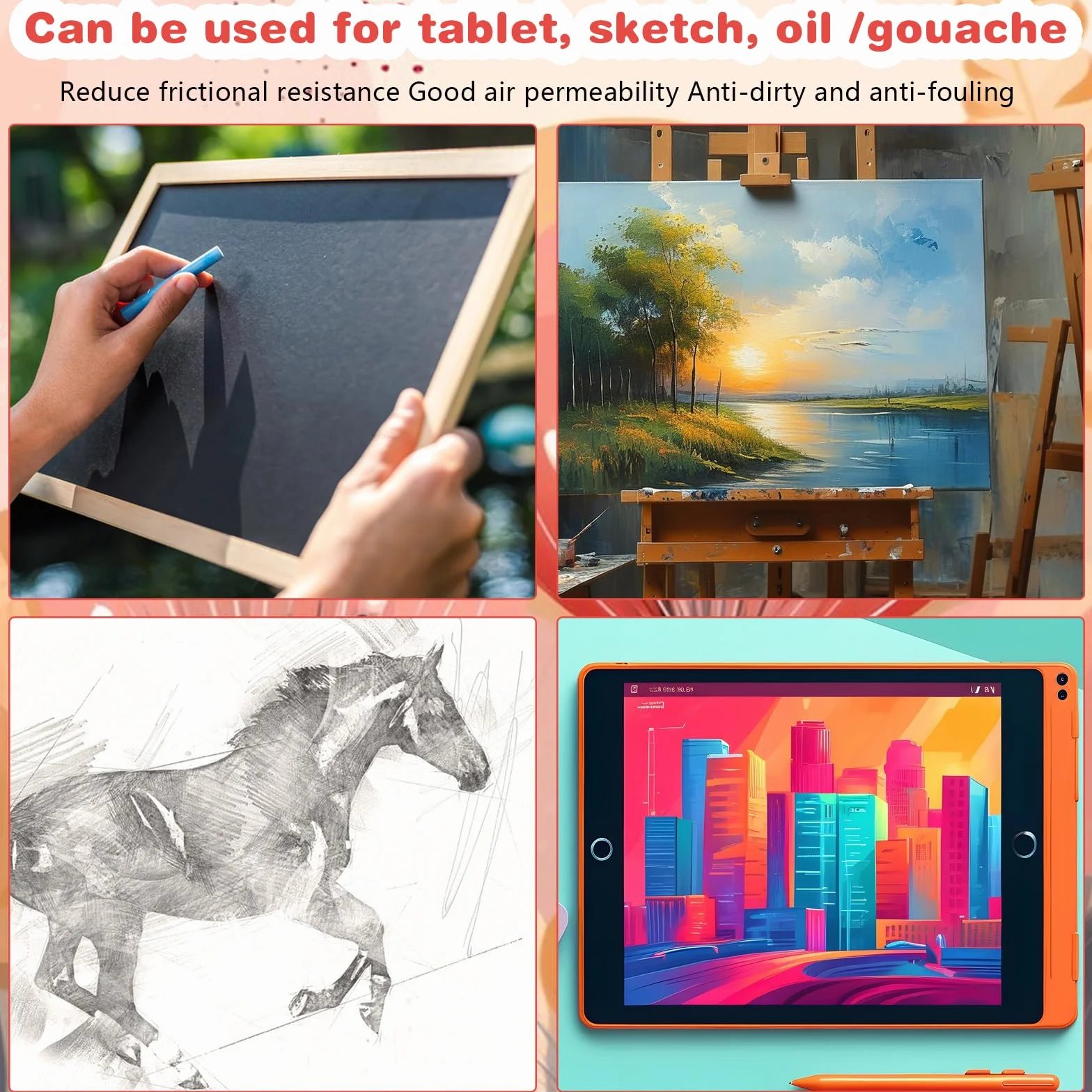 Guanto Digitale Da Disegno Per Vassoio Da Disegno Grafico Guanto Da Artista A Due Dita Per Mano Destra E Sinistra Guanto Artistico Digitale Per Vassoio Da Disegno Schizzi Di Carta (M)