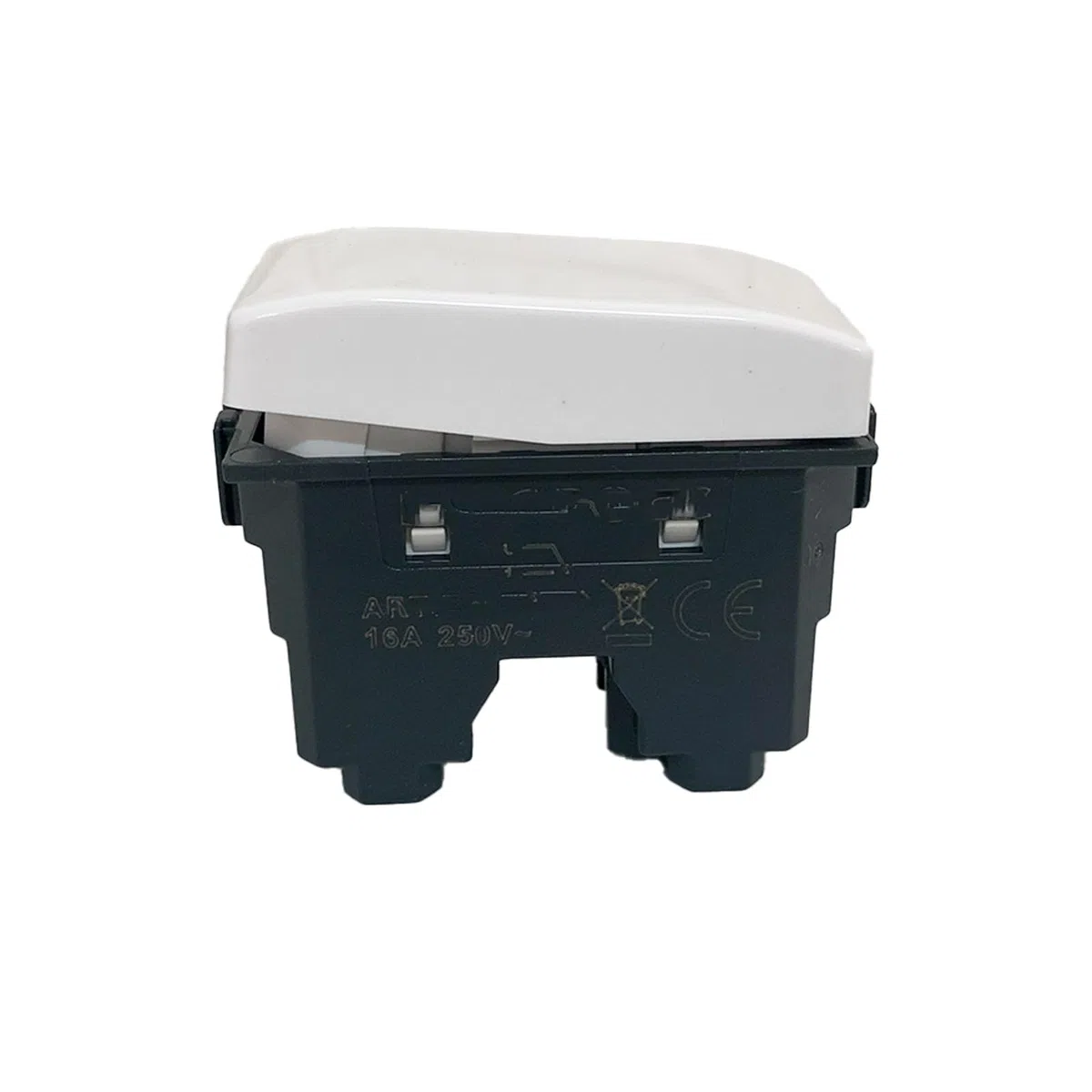 Set di 4 Interruttori Compatibili con bticino Matix, Interruttore Ideali per Frutti Elettrici e Compatibili con Bticino Matix Pulsanti (4 Interruttori Unipolari)