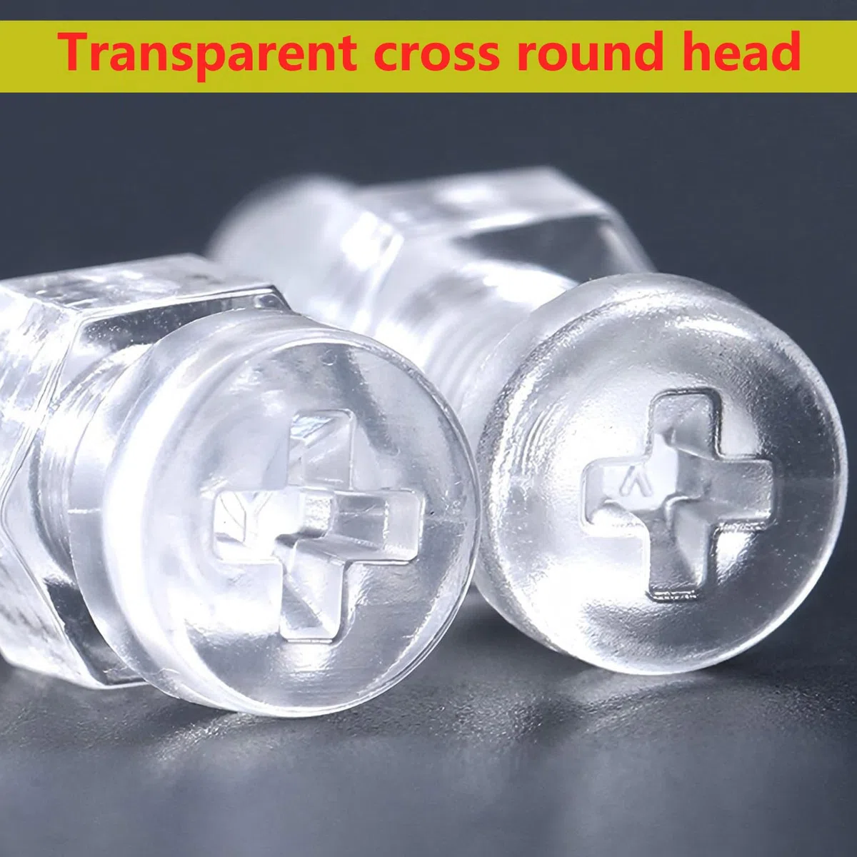 Qrity 20 Pezzi Viti Bulloni e Dadi Kit M3x15mm Viti a Croce, M3 Dadi Esagonali, Plastica Acrilica Trasparente, per Macchinari, Elettronica