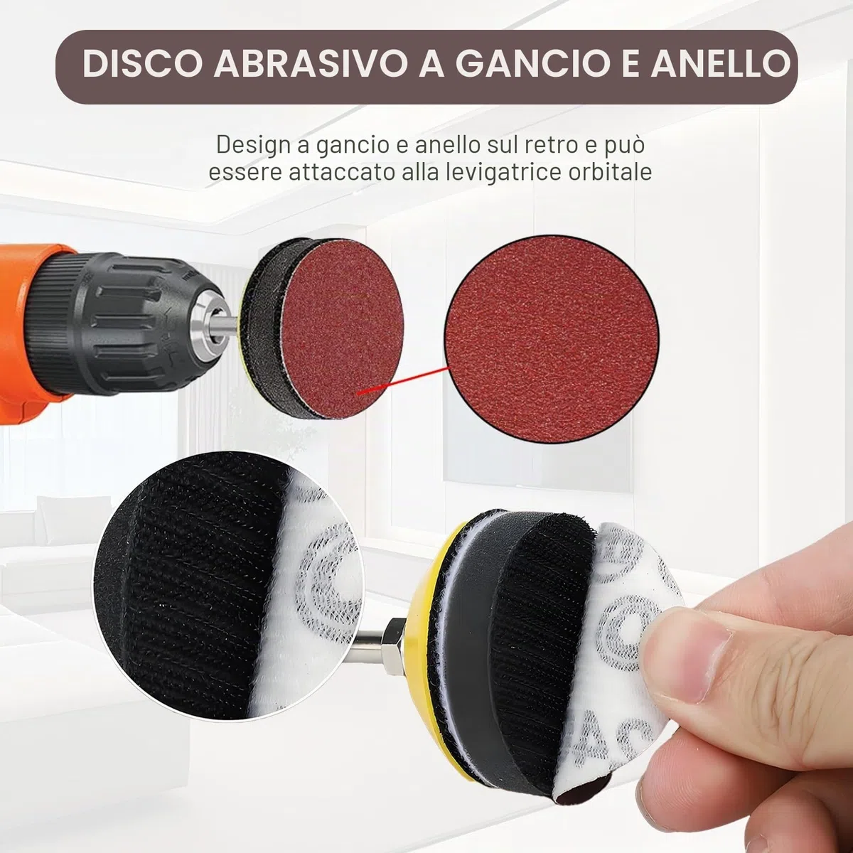 133 Pezzi Dischi Abrasivi 50mm Dischi Carta Abrasiva Grana 80 120 150 320 400 600 1000 1500 2000 3000, Kit di Levigatura Dischetti per legno in metallo auto lucidata