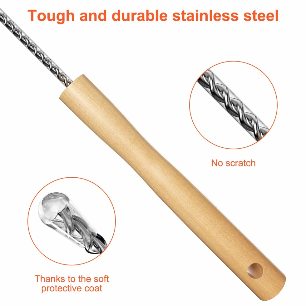 Gvolatee Spazzola per Caloriferi - 120 cm - Spazzole per Pulizia Radiatore con Fibre più morbide che sono più resistenti della lana - Pulisci,Spolverino Cattura Polvere per Radiatori