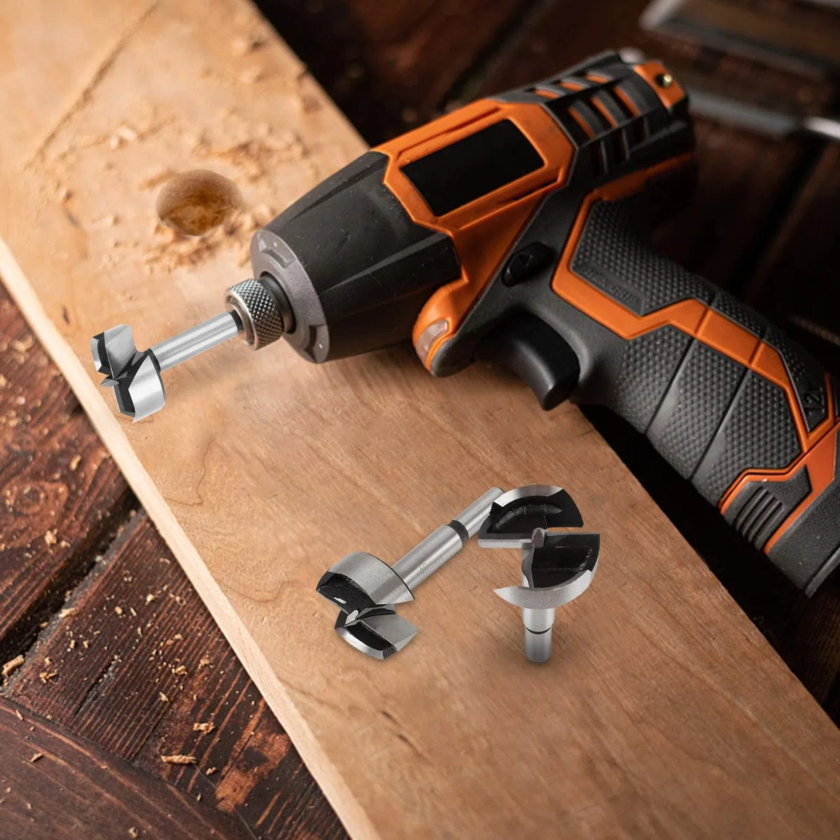 2 Pezzi Punte Forstner per Legno Punte da Trapano Forstner in Acciaio al Carbonio Forstner Drill Bit 40mm Ideali per Realizzare Fori nel Legno Ciechi o Passanti,con Scatola Plastica