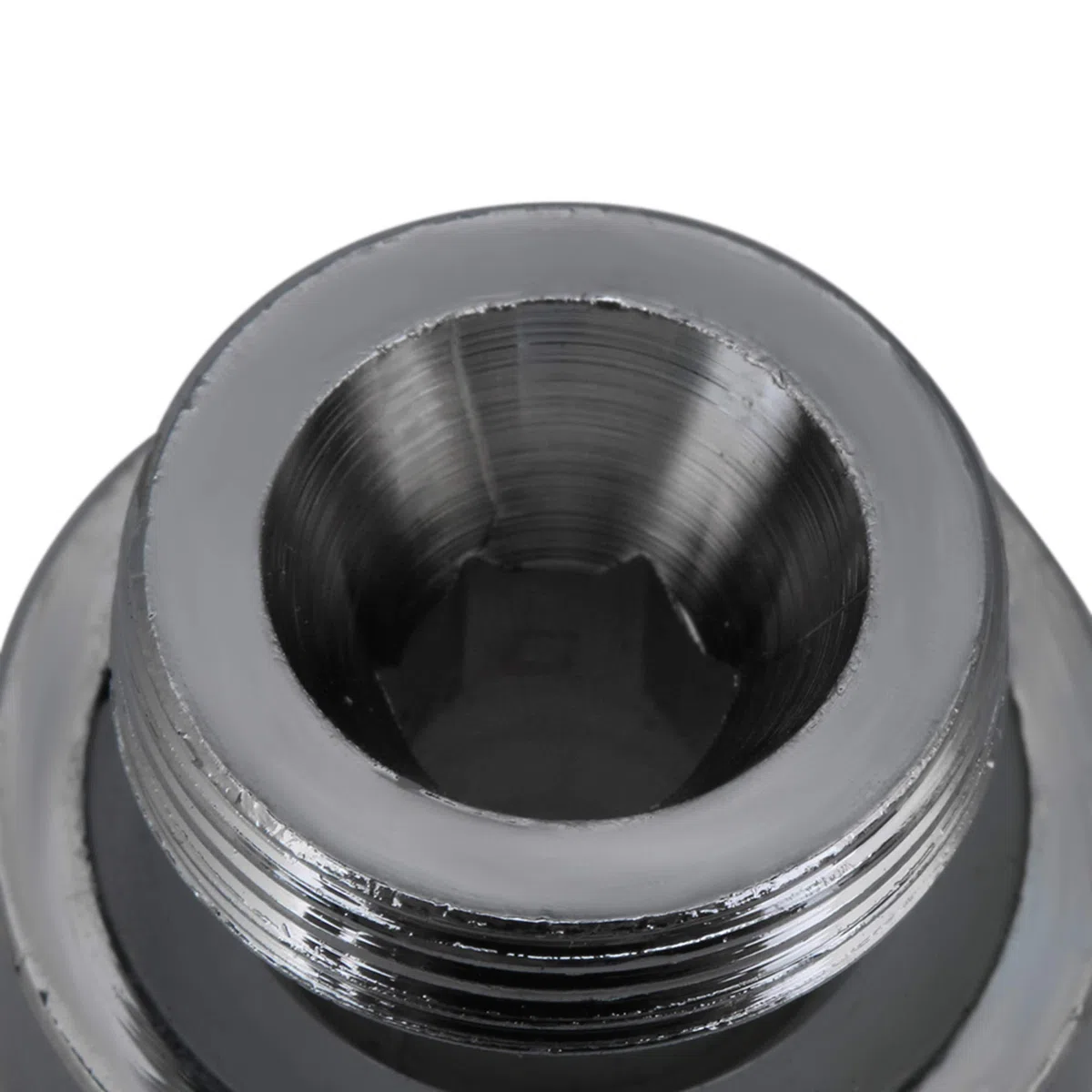 RDEXP Rubinetto Aeratore Filettatura Maschio a Rubinetto Adattatore 360 Gradi Rame, Argento, 2.34x2.34x2.07cm/0.92x0.92x0.81inch