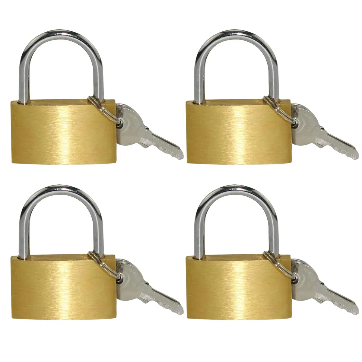 OMJMYY4 Pezzi 30 mm Lucchetto Armadietto con 12 Chiave, Lucchetto per Armadietti, Magazzini, Garage, Cancelli, Strumenti e Borse