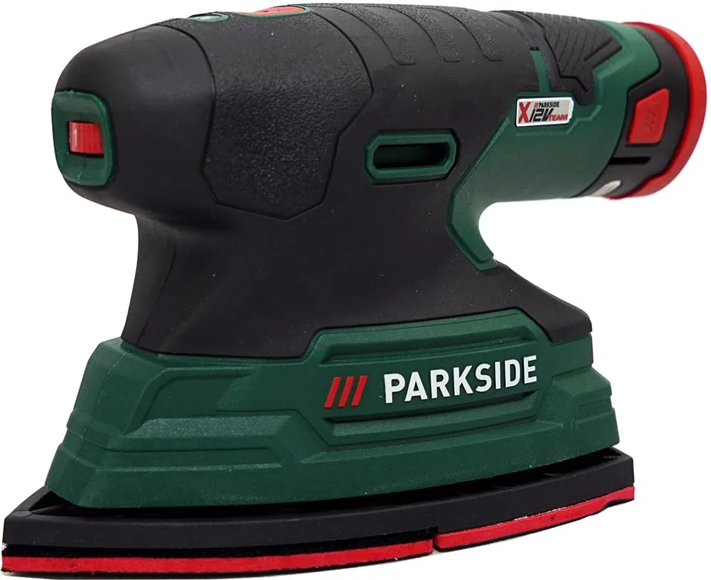 HEADNMORE Parkside PAMS 12 Levigatrice multifunzione wireless 12 V (con batteria) + portachiavi HEADNMORE